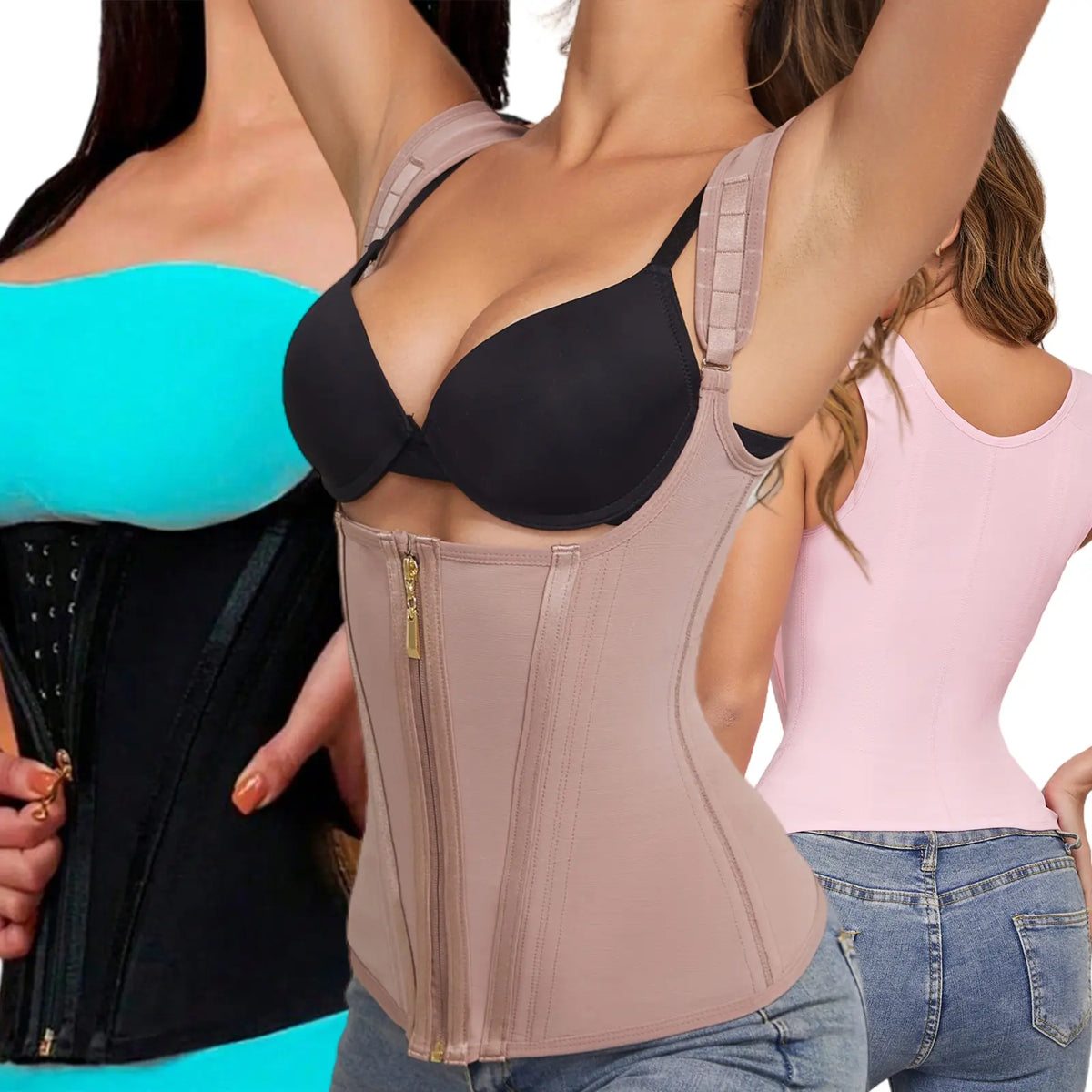 CZXMY Waist Trainer for Women, Tummy Control Sports Girdle, Workout Body Shaper with Adjustable Shoulder Strap Clothing Abdominal Binder,Sohochic