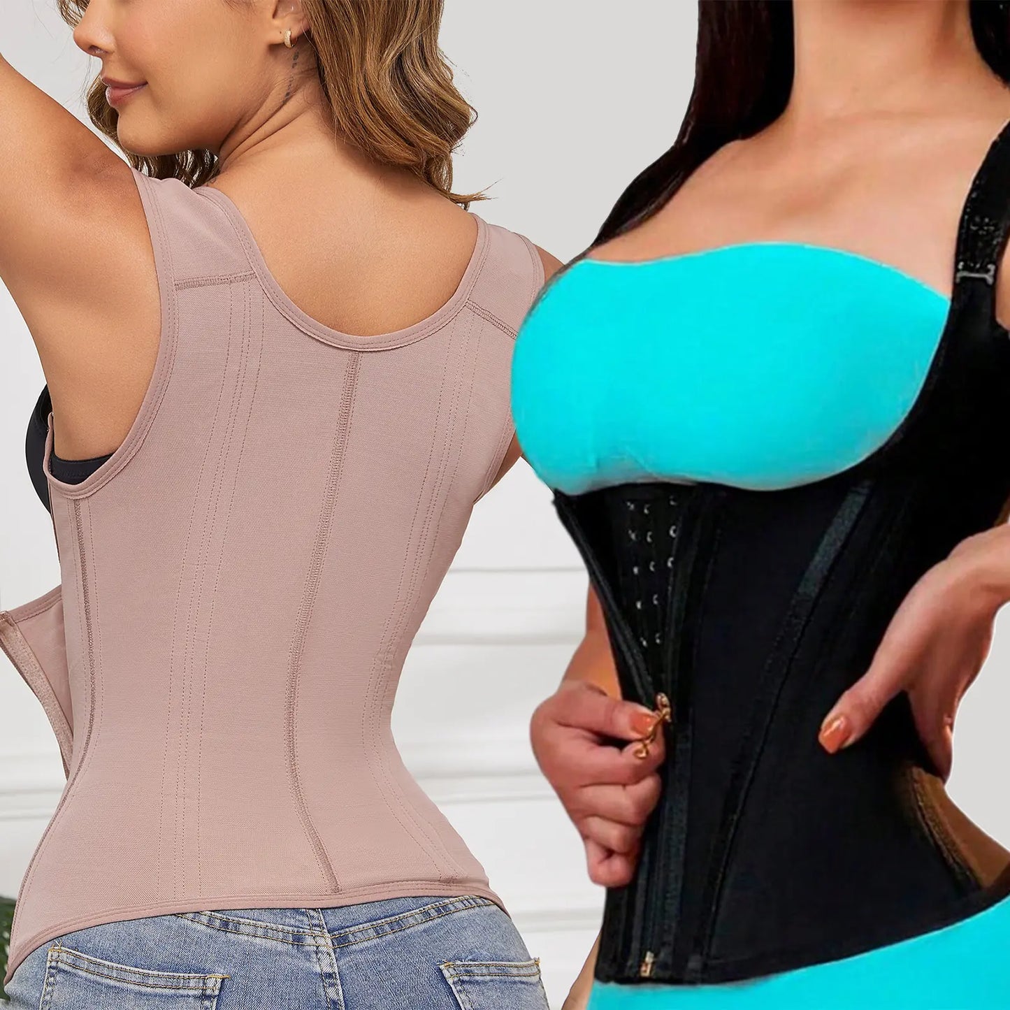 CZXMY Waist Trainer for Women, Tummy Control Sports Girdle, Workout Body Shaper with Adjustable Shoulder Strap Clothing Abdominal Binder,Sohochic