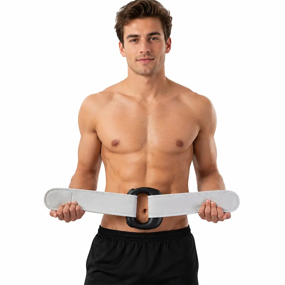Turbo-Vibe Fascia Ring Belt – Rechargeable Hands-Free Full Body Massage Device, 6 Speed 6 Mode Mini Ab Trainer for Muscle Recovery & Deep Tissue Relief, Perfect Gifts for Boyfriend, Men, Women, Adults,Sohochic