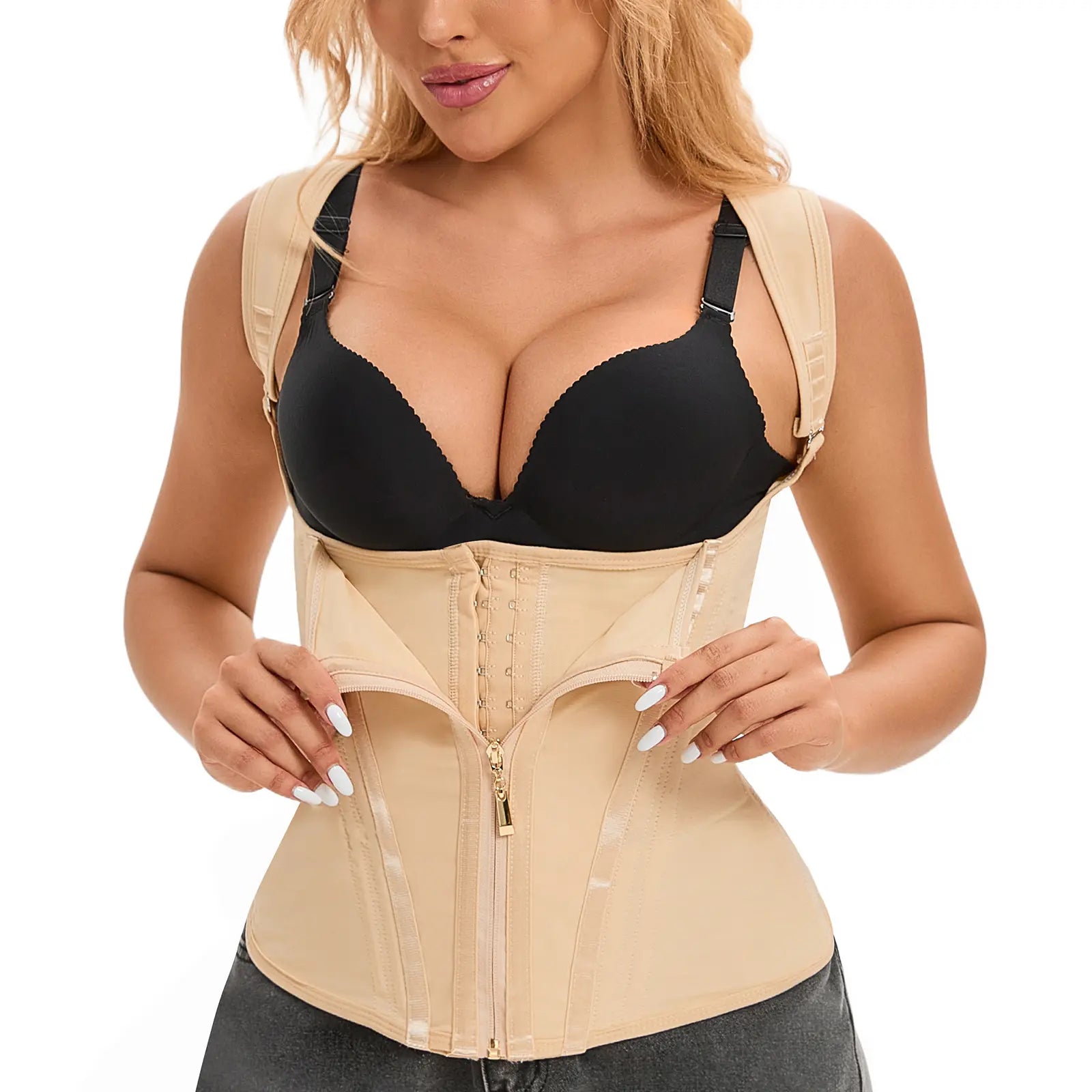 CZXMY Waist Trainer for Women, Tummy Control Sports Girdle, Workout Body Shaper with Adjustable Shoulder Strap Clothing Abdominal Binder,Sohochic