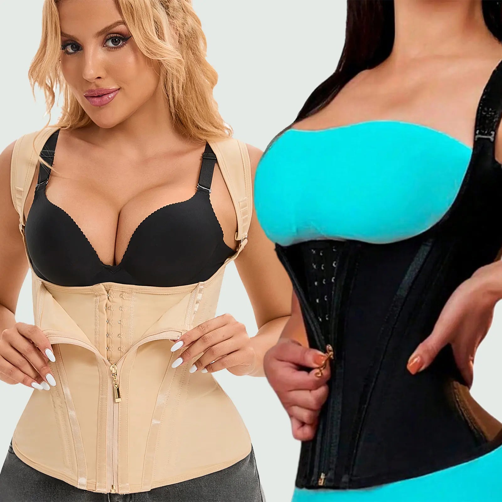 CZXMY Waist Trainer for Women, Tummy Control Sports Girdle, Workout Body Shaper with Adjustable Shoulder Strap Clothing Abdominal Binder,Sohochic