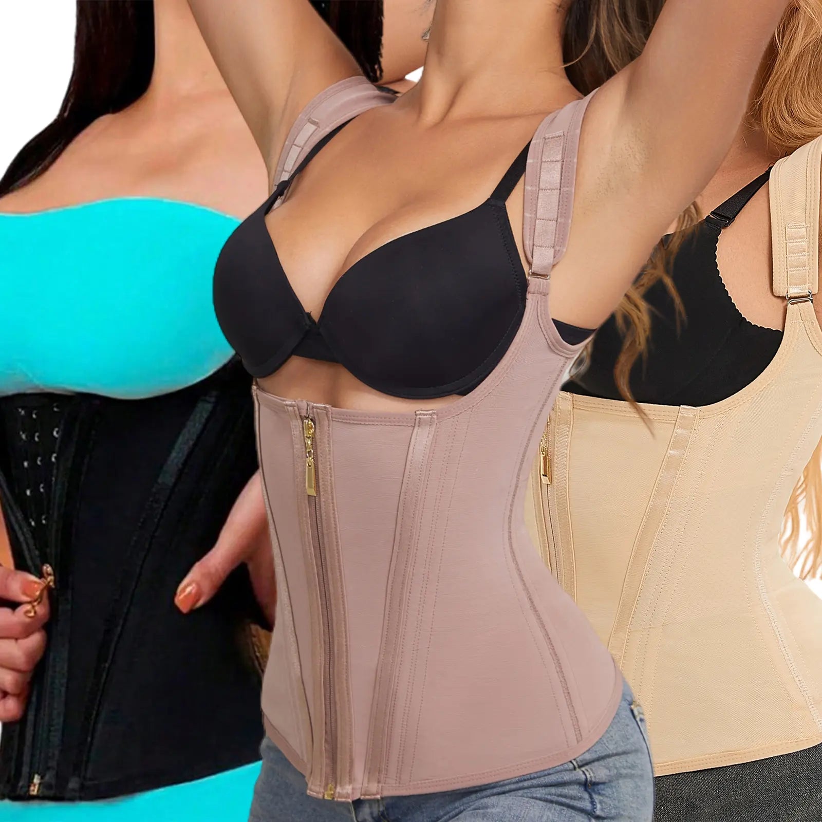 CZXMY Waist Trainer for Women, Tummy Control Sports Girdle, Workout Body Shaper with Adjustable Shoulder Strap Clothing Abdominal Binder,Sohochic