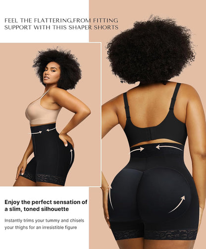 Shapewear Tummy Control Shorts Fajas Colombianas with Zip Closure