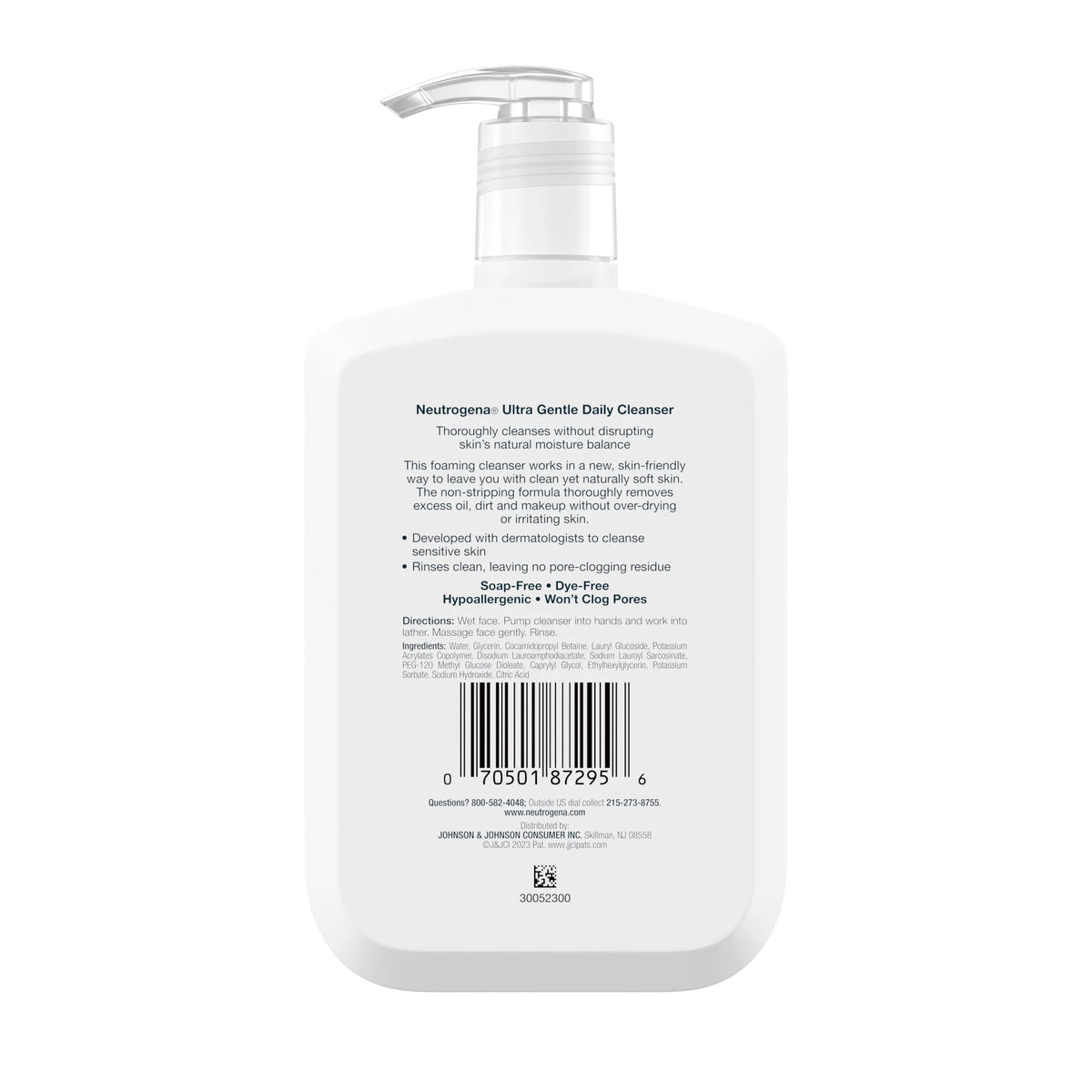 (2 Pack)  Ultra Gentle Foaming Facial Cleanser, Daily Face Wash, 12 Fl. Oz