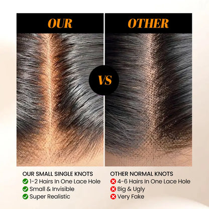 BEEOS Female 5X5 Lace Closure Glueless HD Wig, 20-In Water Wave Real Human Hair, 250% Density, Pre-Plucked Natural Hairline, Pre-Bleached Tiny Knots, Skinlike HD Lace, Beginner-Friendly Natural Black Wig, Glueless Hd Wigs,Sohochic